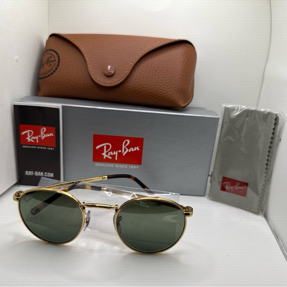 Ray-Ban RB3637 9196G4 NEW ROUND Square Sunglasses Men Women Polarized CHROMANCE